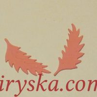 Вирубка Листок маку,8*2.5см