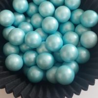 Посипка шоколадна куля перламутрові блакитні 50г