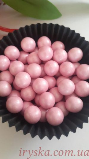 Посипка шоколадна куля рожеві 50г