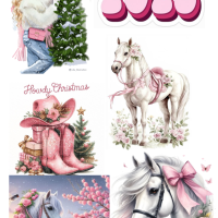 Вафельний декор рік коня 3