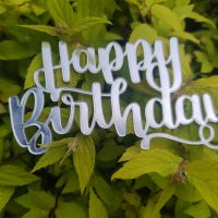 Топер Happy Birthday 2030 срібло