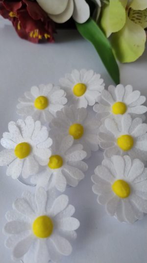 Набір для декору квіти готові 5 шт