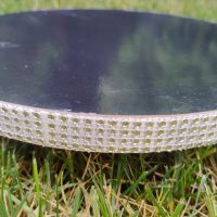 Підложка з оздобленням срібло 30см h-2см