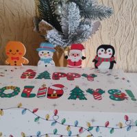 Коробки для солодощів 5шт Фігурки біла