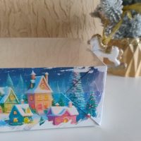 Коробки для солодощів 5шт Зимові будиночки