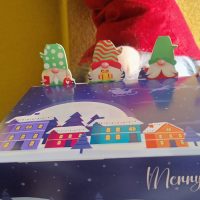 Коробки для солодощів 5шт Фігурки синя