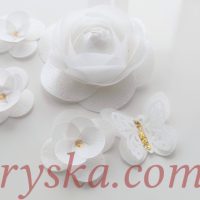 Набір Квіти білі 8 см