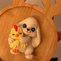 Молд 2Д Зайчик з курчатком