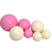 Готові декори Сфери рожево-білі