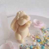 Молд зайчик з віночком 3Д