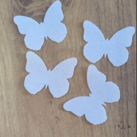 Набір метелики 30шт білі