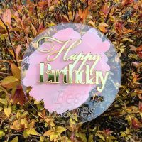 Топер HP круг на прозорому акрилі